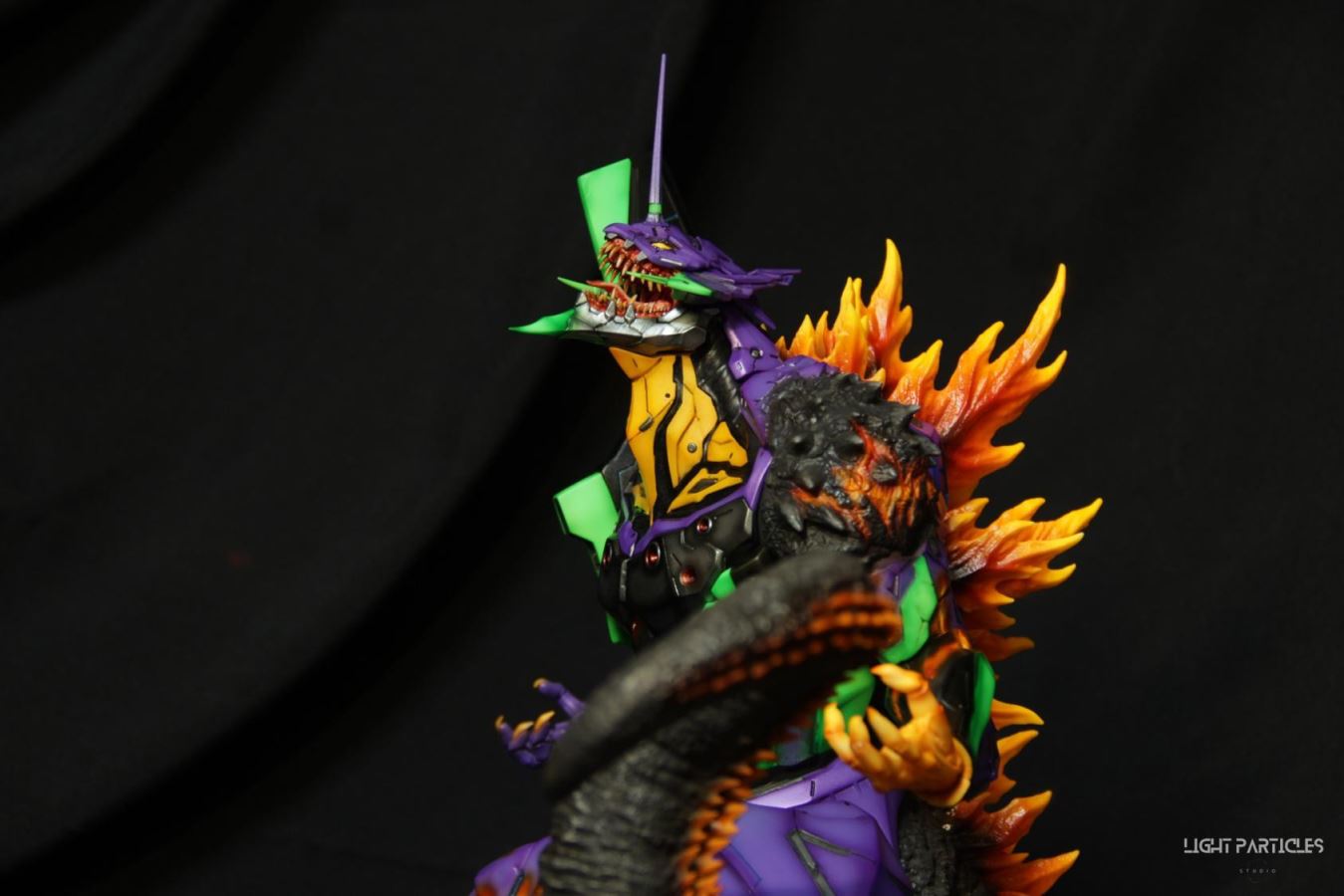 Godzilla-like Evangelion Unit-01's Crimson Lotus Mode