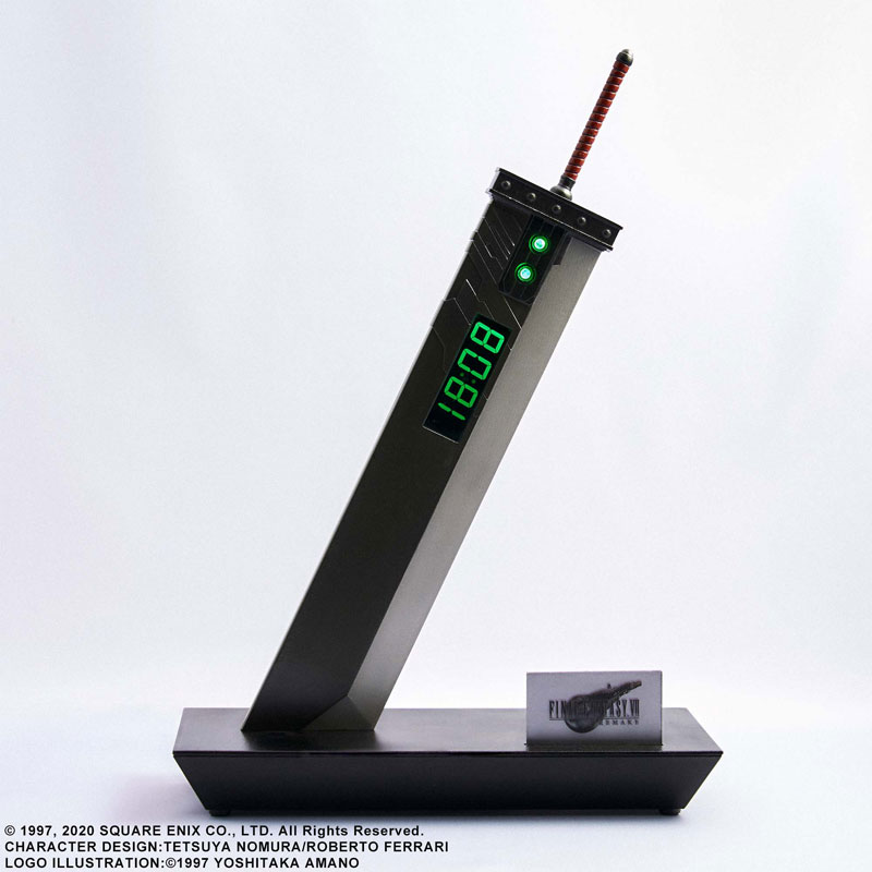Final Fantasy VII Remake Digital Clock [Buster Sword]