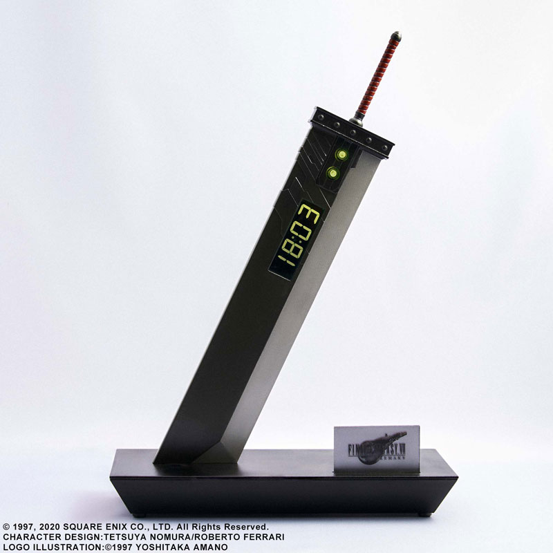 Final Fantasy VII Remake Digital Clock [Buster Sword]
