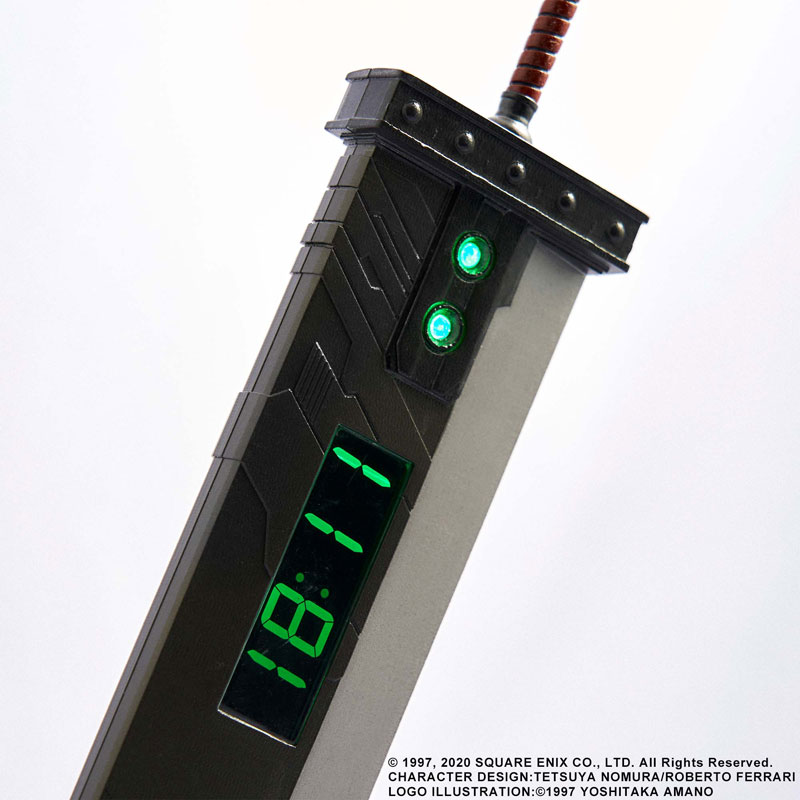 Final Fantasy VII Remake Digital Clock [Buster Sword]