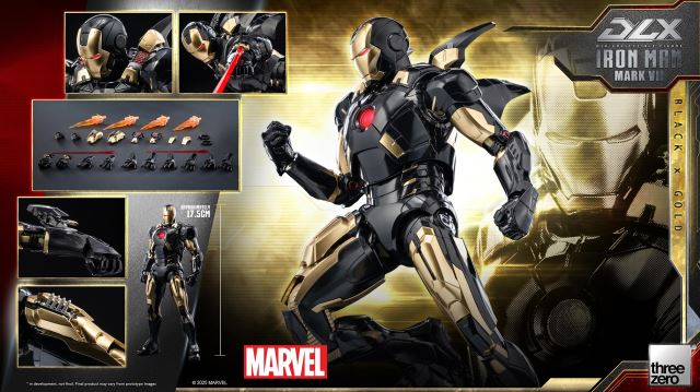 Marvel Studios: Infinity Saga DLX Iron Man Mark 7 (Black x Gold)