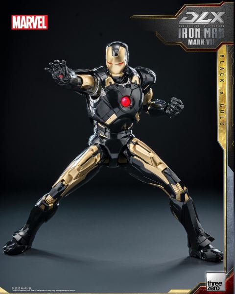 Marvel Studios: Infinity Saga DLX Iron Man Mark 7 (Black x Gold)