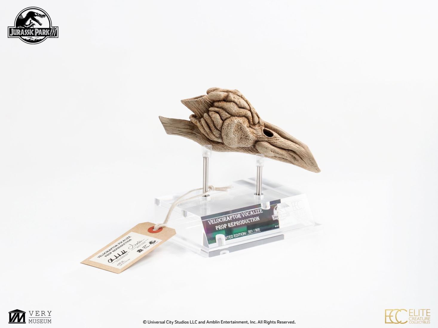 Velociraptor Resonating Chamber Prop - Jurassic Park