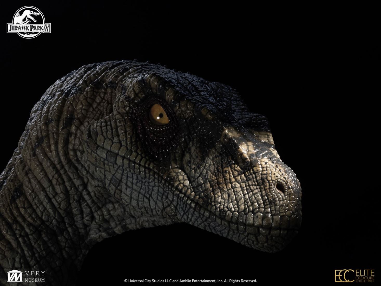 Female Velociraptor Bust (Jurassic Park III) 