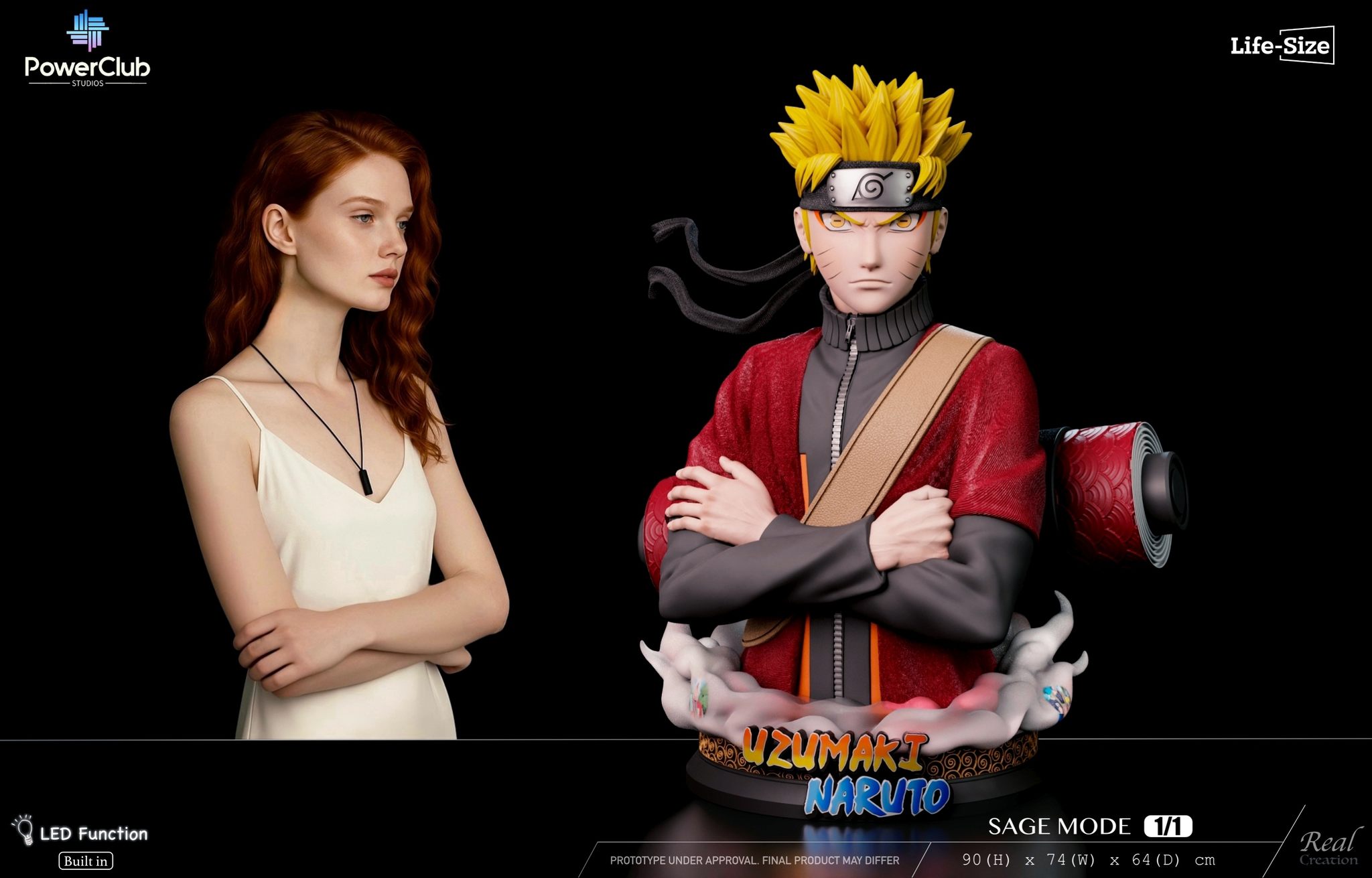 Naruto First Appearance in Sage Mode 1/1 Bust