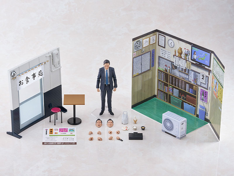 figma Solitary Gourmet Goro Inogashira Yutaka Matsushige ver. Renewal Edition - Nostalgic Teishoku Restaurant Set
