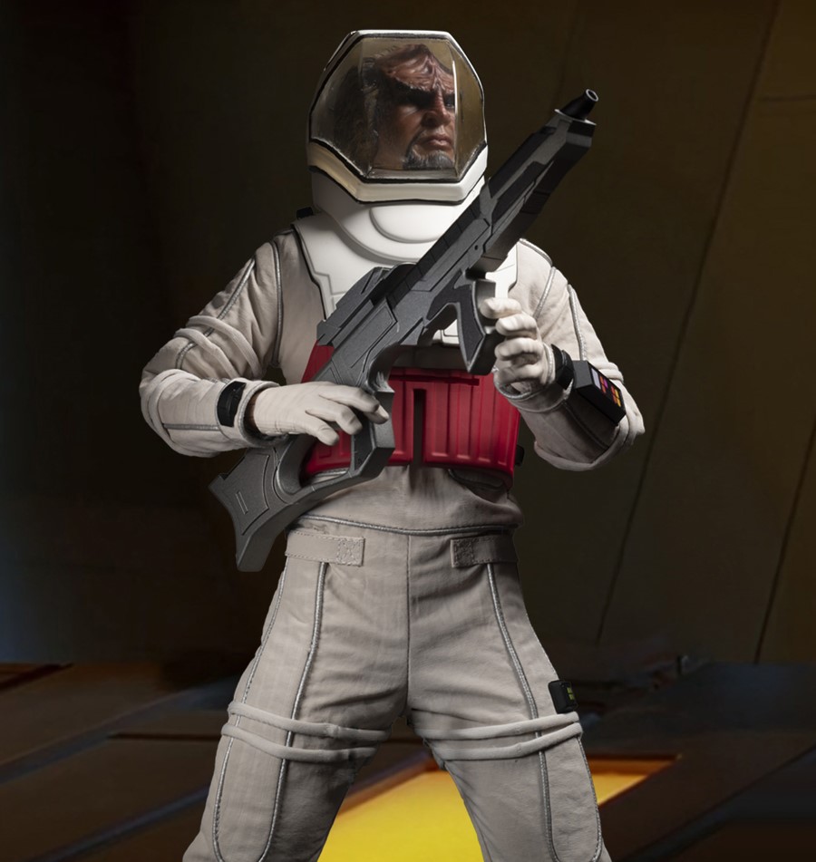 Lt. Commander Worf in EVA Suit
