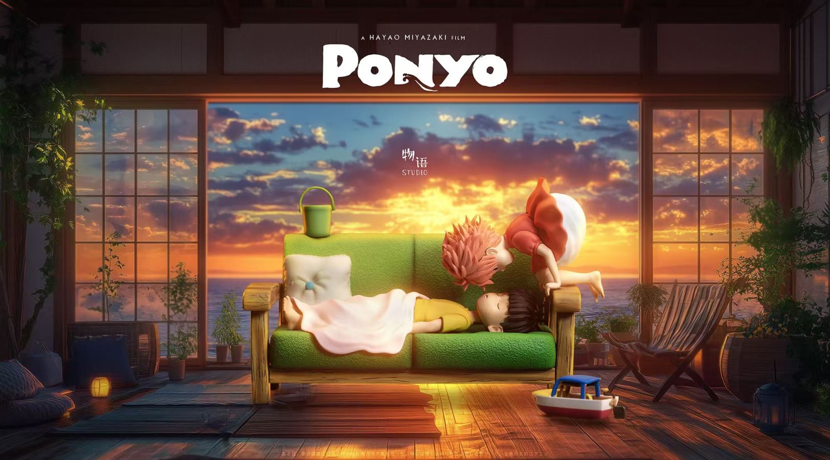 Ponyo & Sosuke - Ponyo on the Cliff