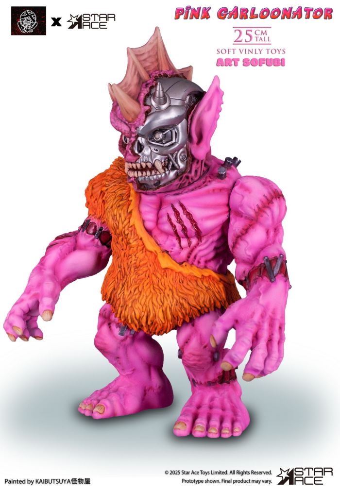 Pink Frankenstein/Pink Half-Fish Vinyl Statue