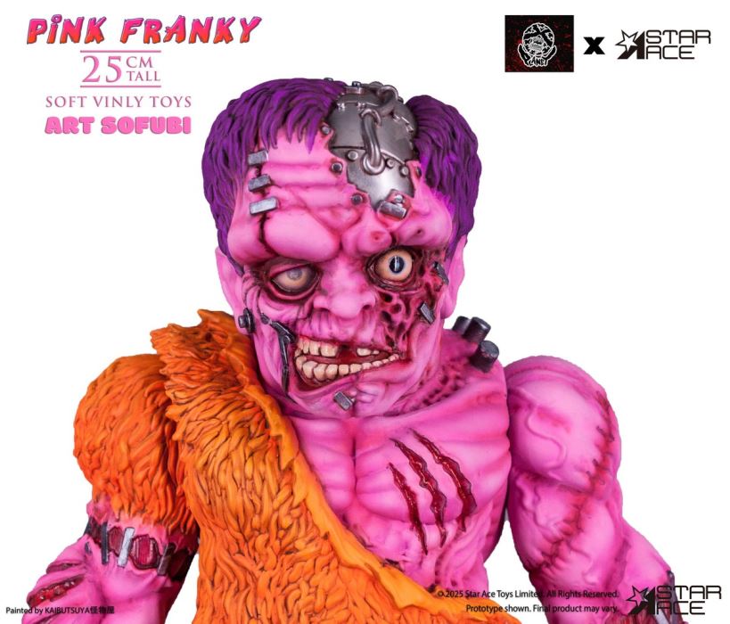 Pink Frankenstein/Pink Half-Fish Vinyl Statue