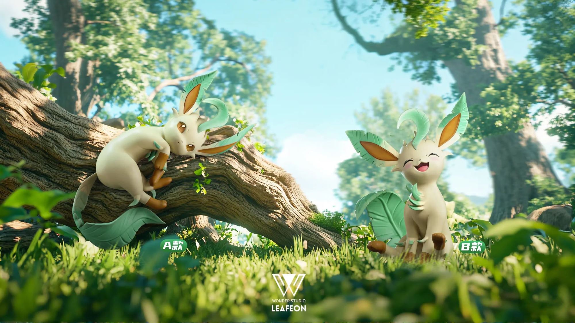 Ivysaur & Leafeon - Pokemon