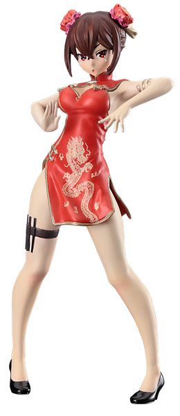 12 Tamago Girls Collection No.07 Haku Rinpha (Chinese Dress) Unpainted Resin Figure 1/12