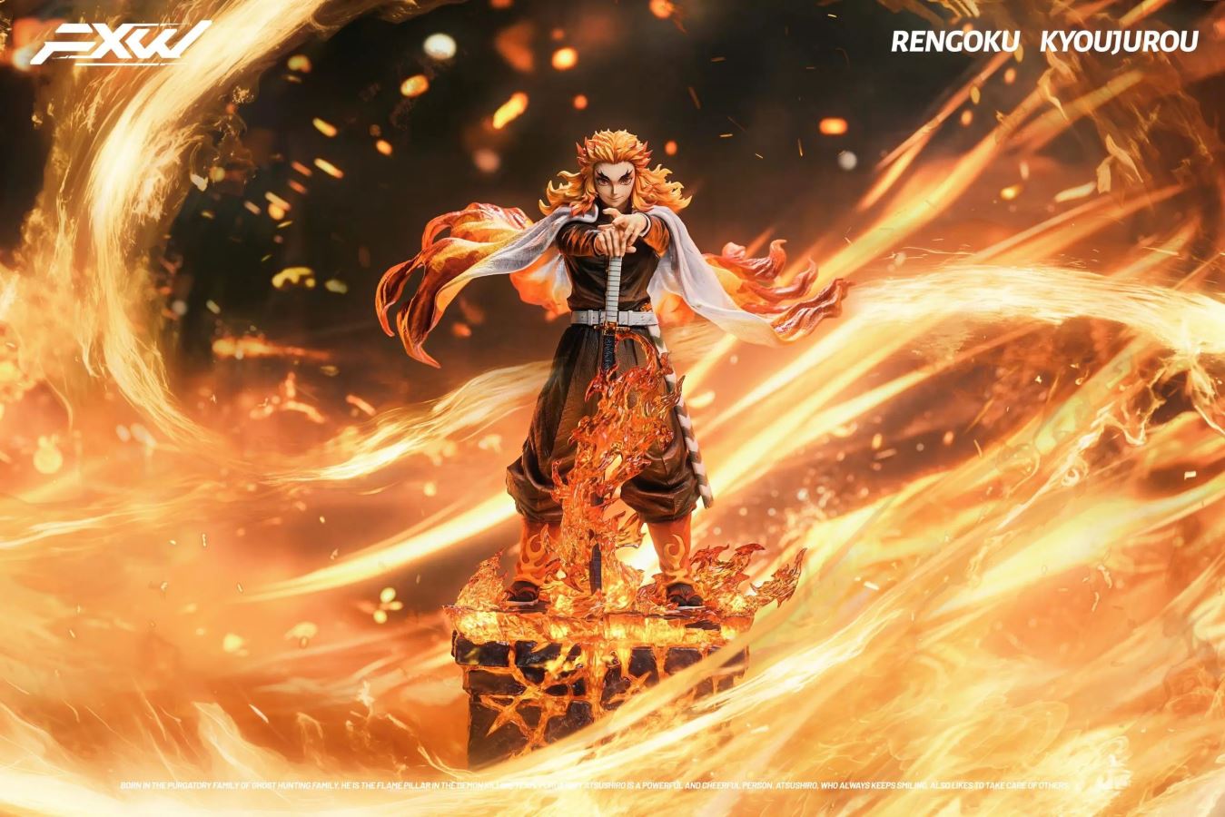 Flame Hashira Kyojuro Rengoku - Demon Slayer