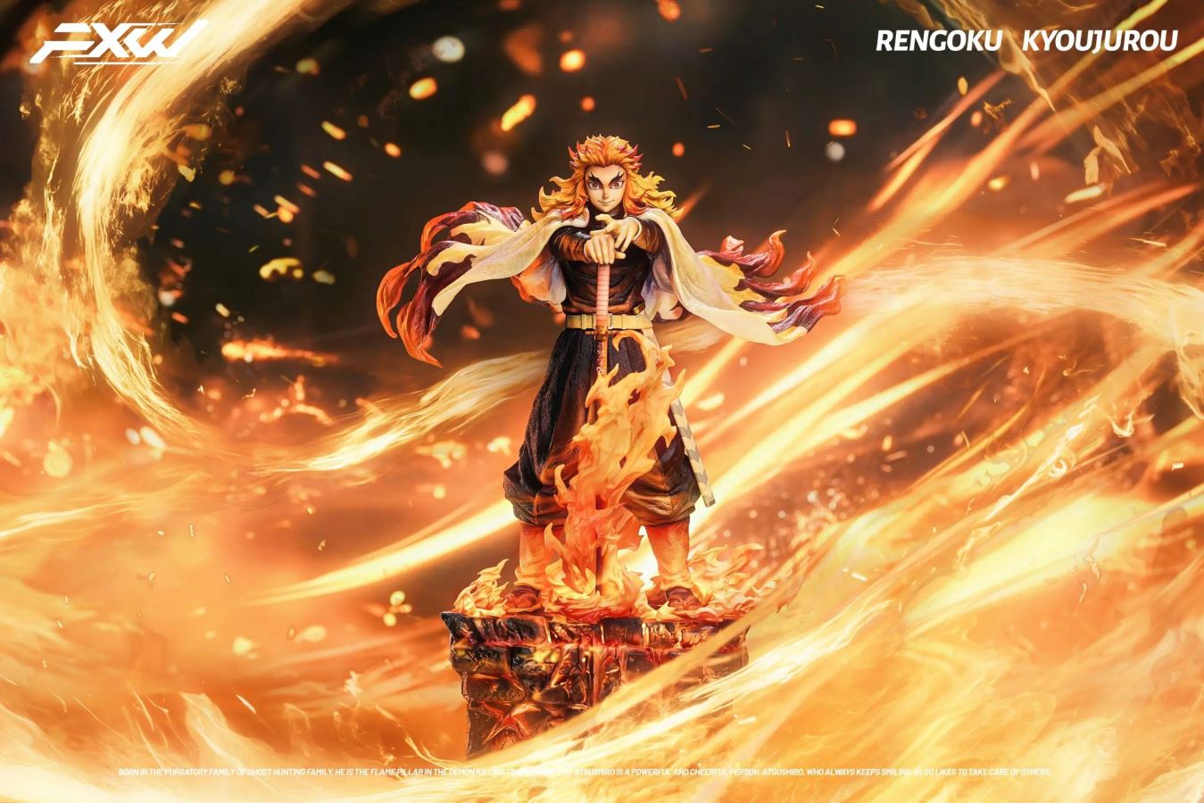 Flame Hashira Kyojuro Rengoku - Demon Slayer