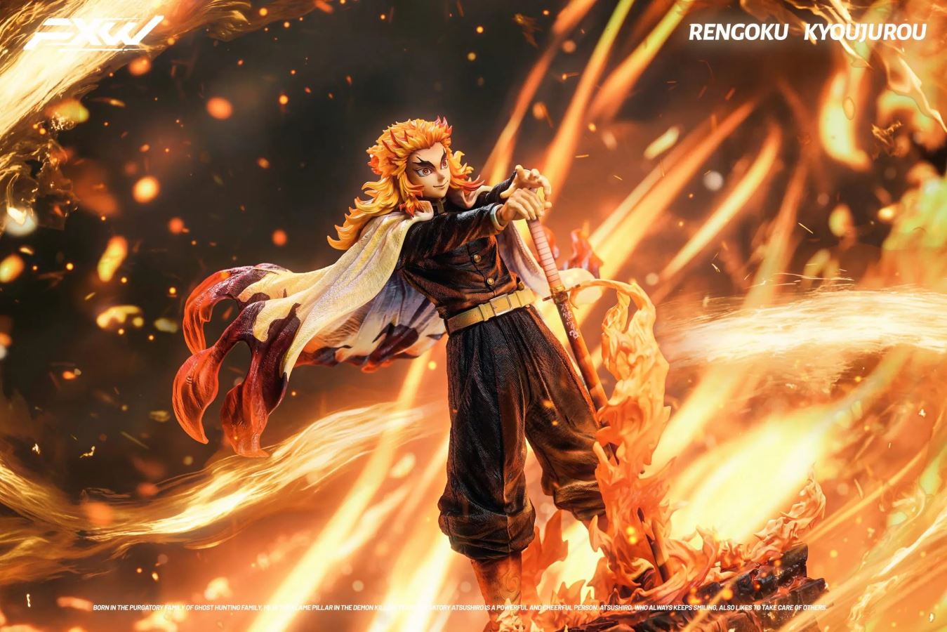 Flame Hashira Kyojuro Rengoku - Demon Slayer