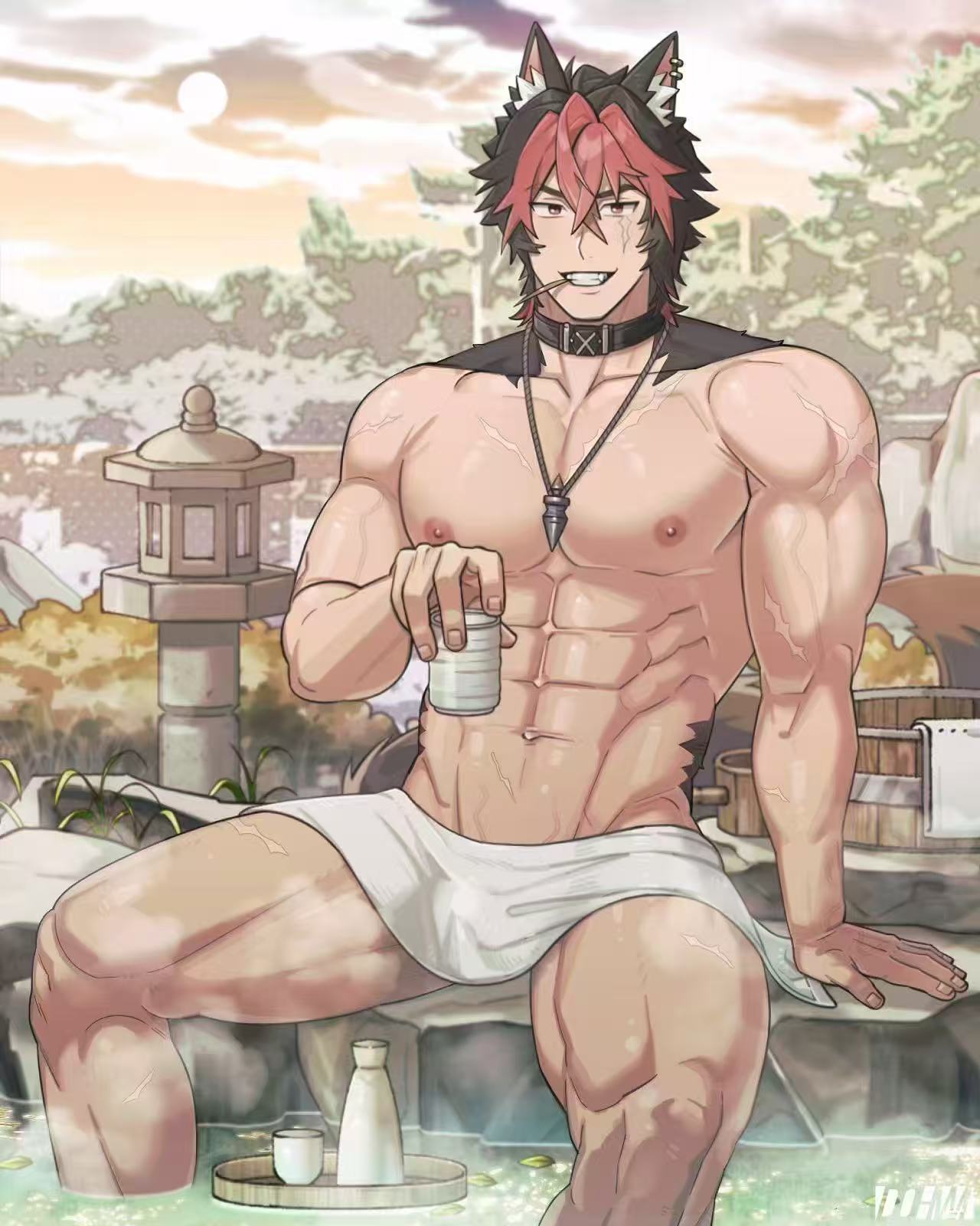 Showering Komano Manato - Zenless Zone Zero