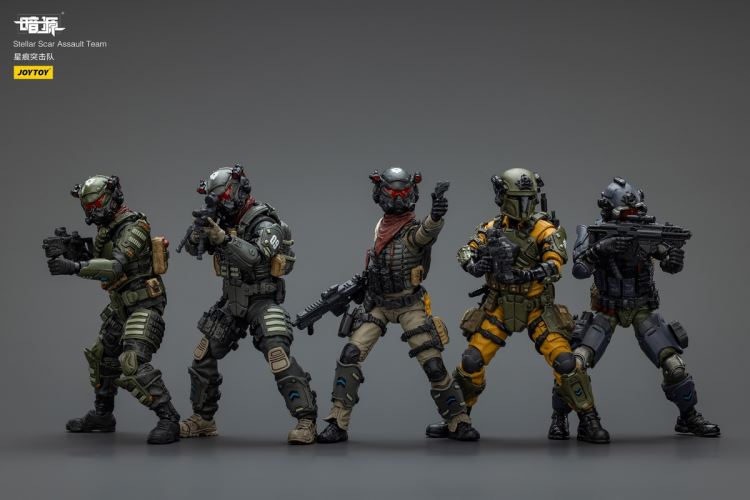 Scar Commando - Gravel Gold/Dark Silicon/Titanium Rock/Fiery Sulfur/Dark Manganese 1/18