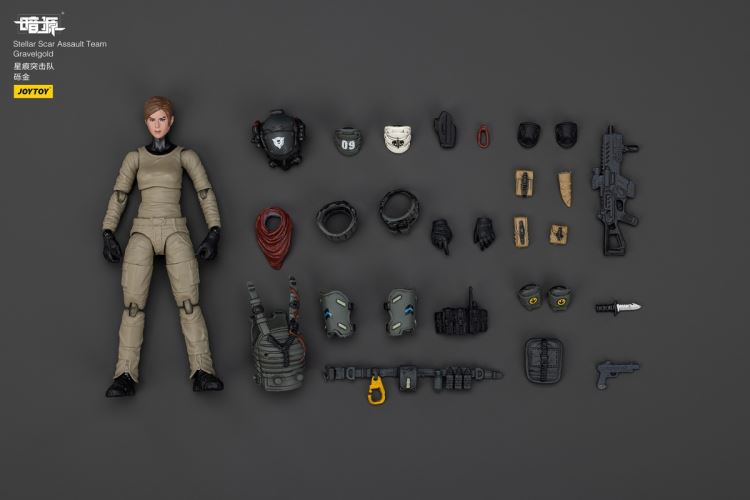 Scar Commando - Gravel Gold/Dark Silicon/Titanium Rock/Fiery Sulfur/Dark Manganese 1/18