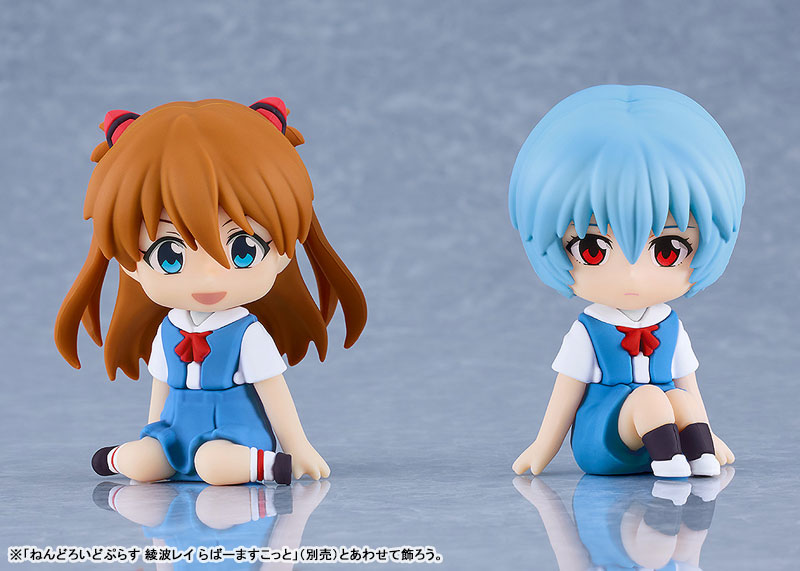 Nendoroid Plus Rebuild of Evangelion Rei Ayanami & Asuka Langley Shikinami Rubber Mascot