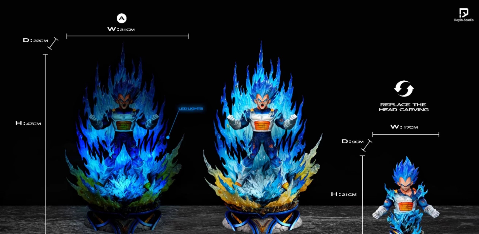 Vegeta Deep Blue - Dragon Ball