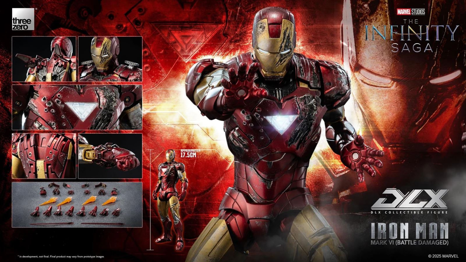 Marvel Studios: Infinity Saga DLX Iron Man Mark VI (Battle Damaged)
