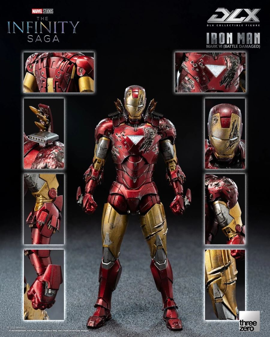 Marvel Studios: Infinity Saga DLX Iron Man Mark VI (Battle Damaged)