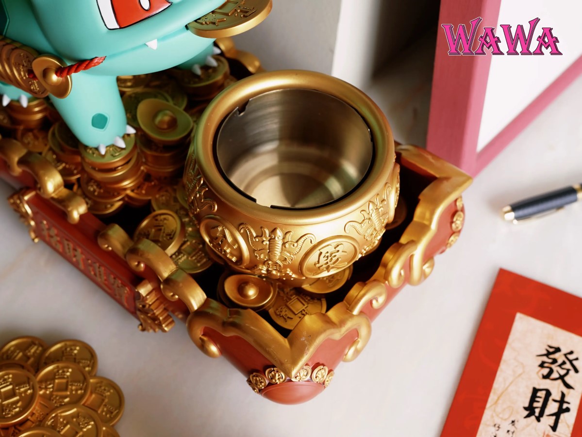 Fortune-Attracting Golden Toad Bulbasaur Pokemon