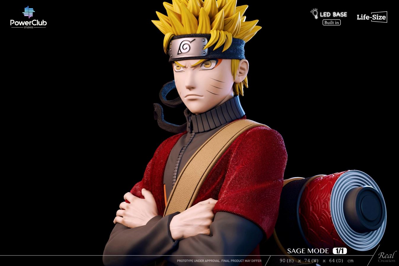 Naruto First Appearance in Sage Mode 1/1 Bust