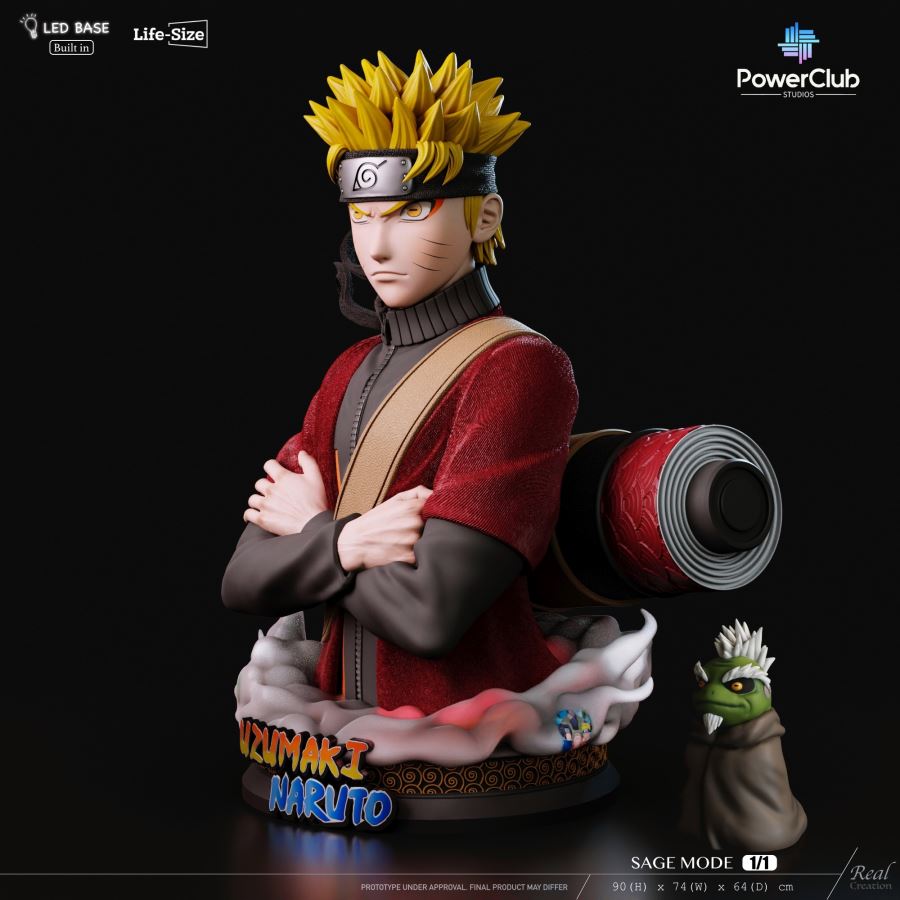 Naruto First Appearance in Sage Mode 1/1 Bust
