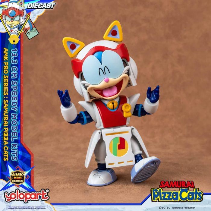 Samurai Pizza Cats: Yattaro's diecast figure from Yolopark