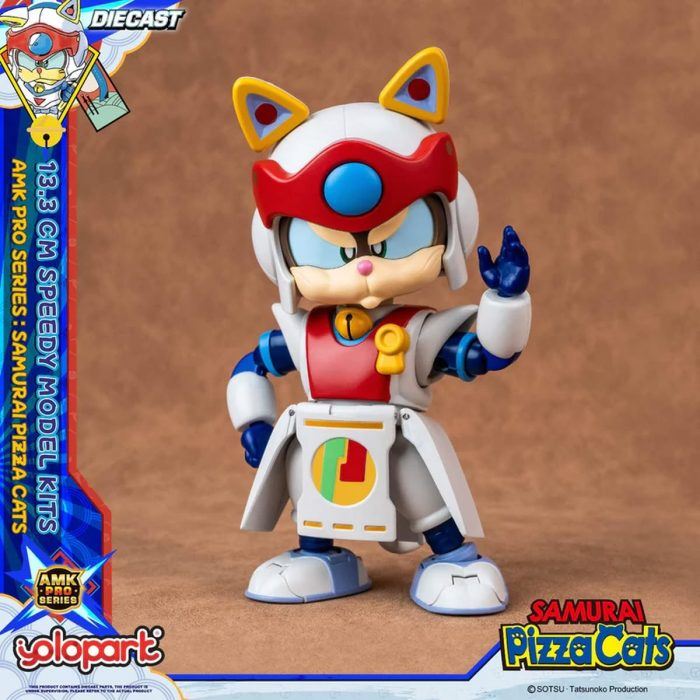 Samurai Pizza Cats: Yattaro's diecast figure from Yolopark