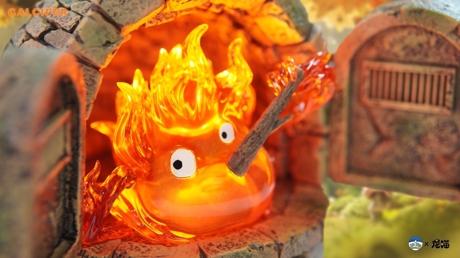 Calcifer in the Fireplace - Howl's Moving Castle