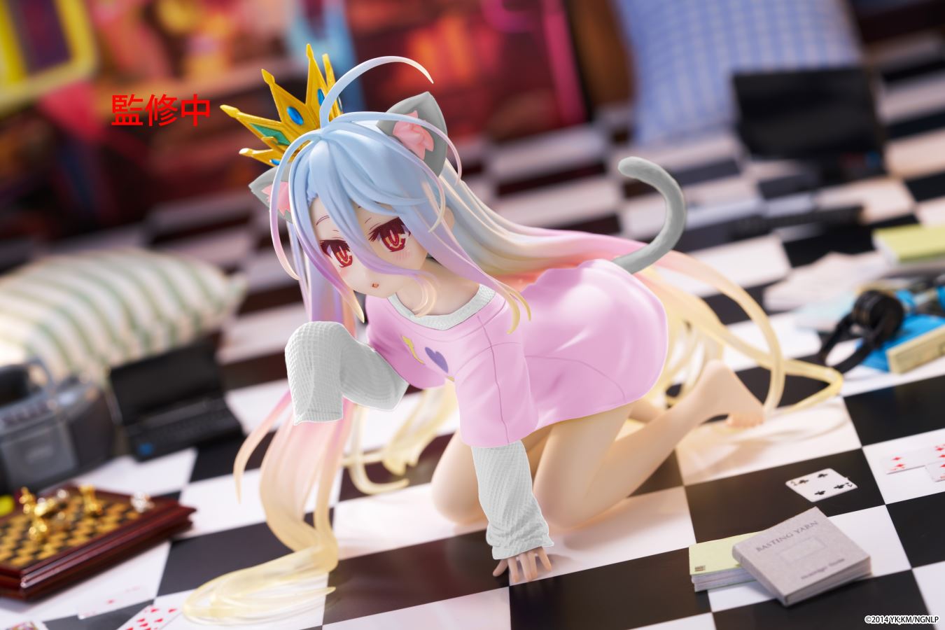 No Game No Life White Cat Ear T-shirt Ver. Color Change Edition