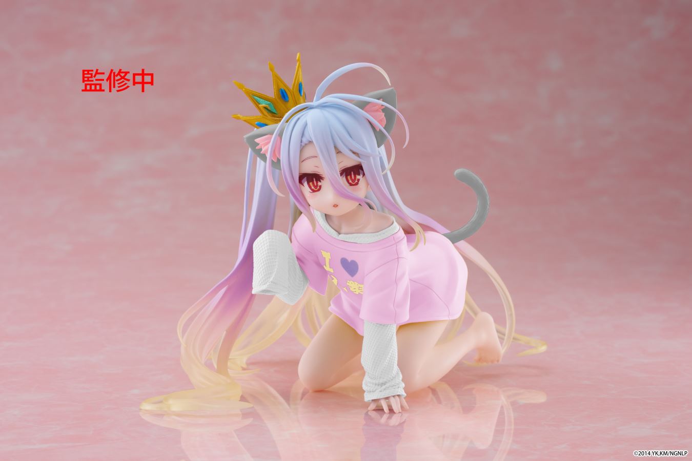 No Game No Life White Cat Ear T-shirt Ver. Color Change Edition