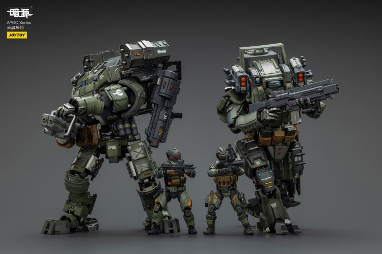 Apocalypse Series - Rock Conventional Combat Mecha/Storm Hurricane Fire Support Mecha/Pilot 1/25