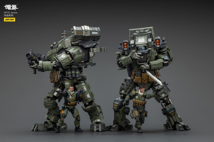 Apocalypse Series - Rock Conventional Combat Mecha/Storm Hurricane Fire Support Mecha/Pilot 1/25