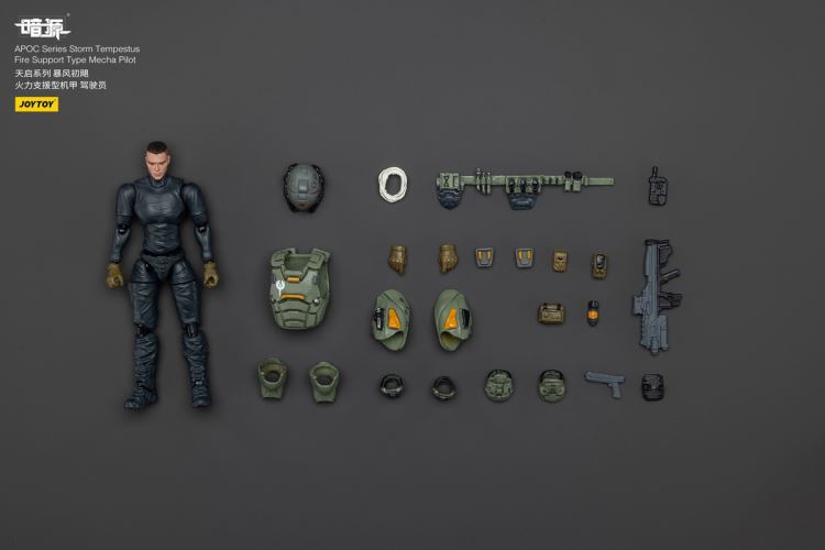 Apocalypse Series - Rock Conventional Combat Mecha/Storm Hurricane Fire Support Mecha/Pilot 1/25