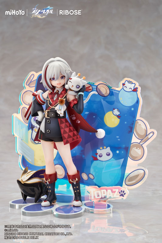 RISE UP+ Honkai: Star Rail Chibineko Series Figure Topaz & Numby Ver