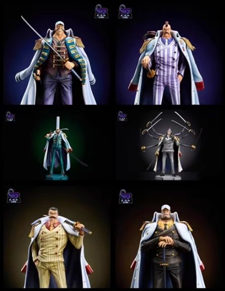 Admiral Ghost Spider & Vice Admiral Fire Mountain & Vice Admiral Stirles & Vice Admiral Flying Squirrel & Vice Admiral Stoloberry & Vice Admiral Doberman & Colonel Shuen - One Piece