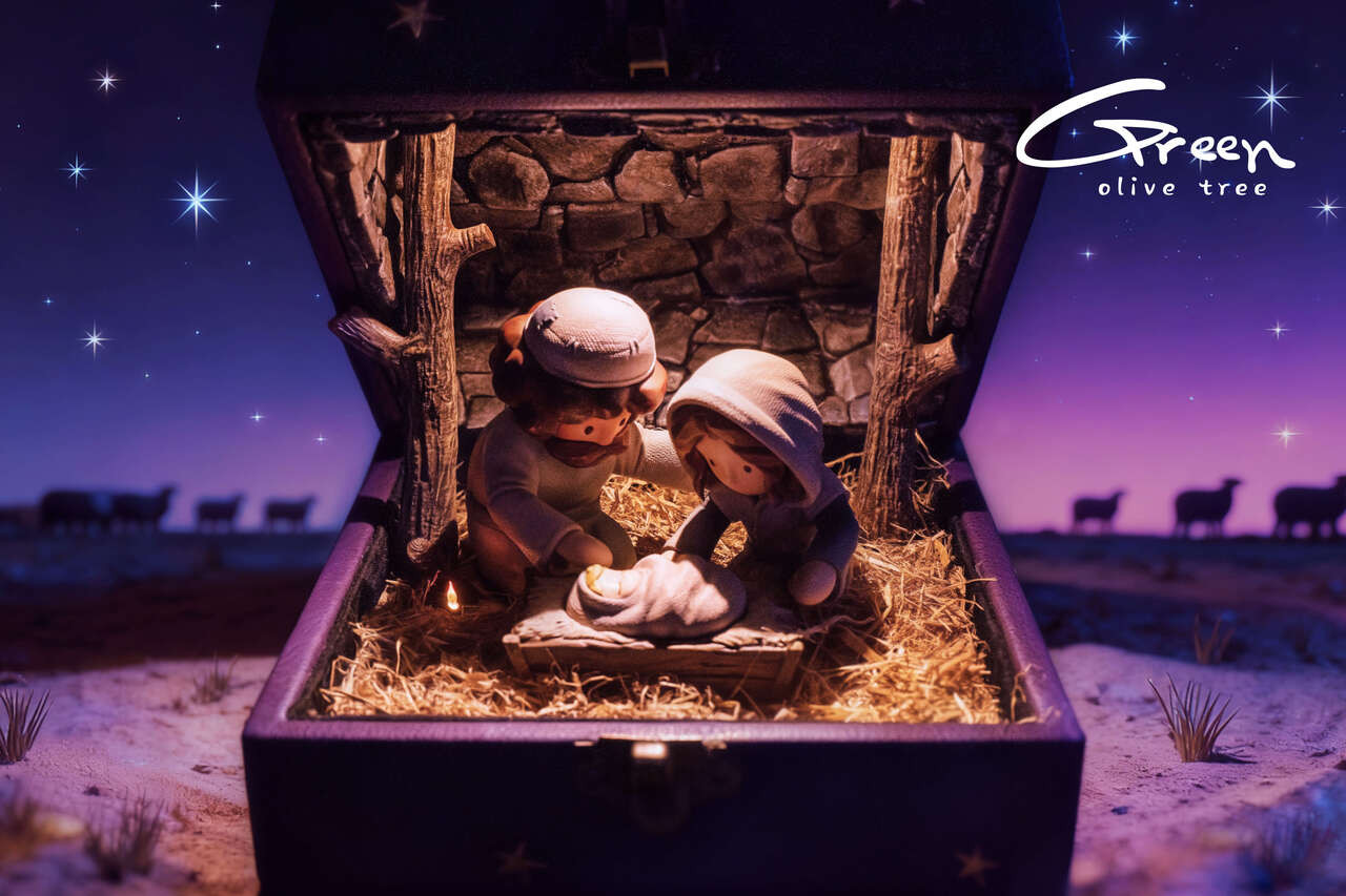 Christmas Story Nativity Music box
