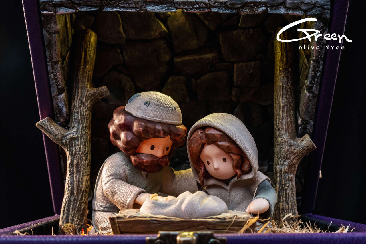 Christmas Story Nativity Music box