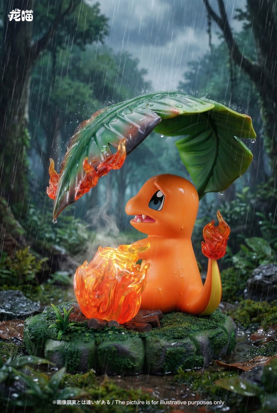 Charmander & Calcifer in the Rain
