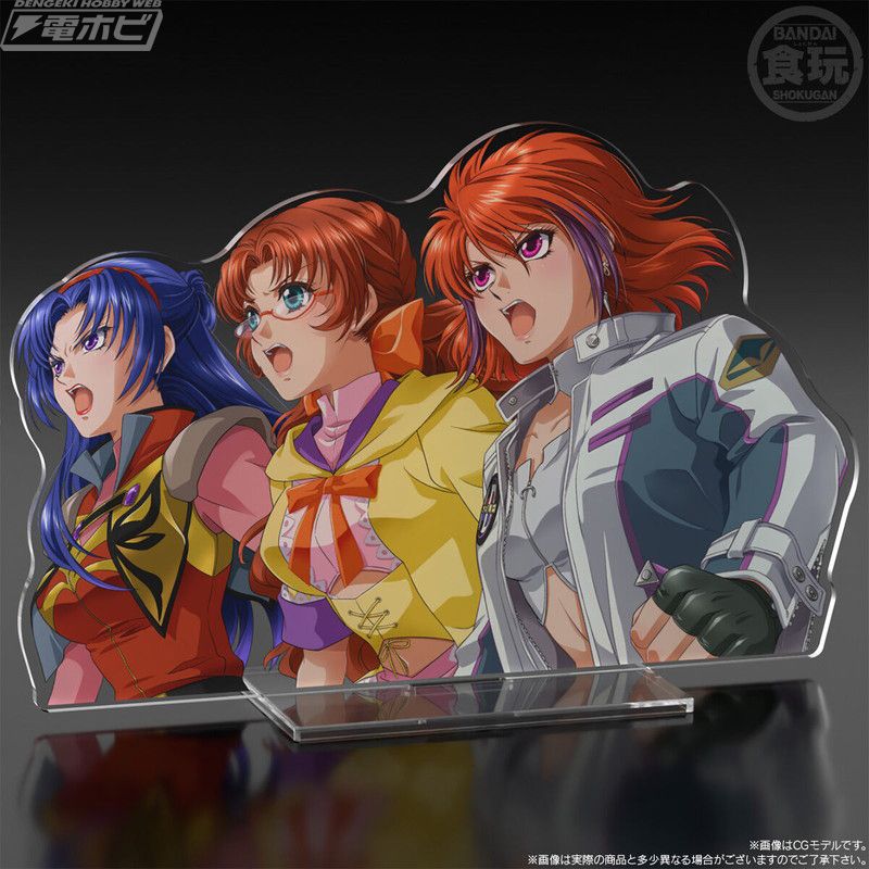 SMP [SHOKUGAN MODELING PROJECT] Super Robot Wars OG Ibis & Tsugumi & Sorey Cut-in Acrylic Stand