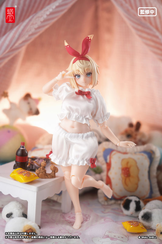 Puff Sleeves Loungewear (White)