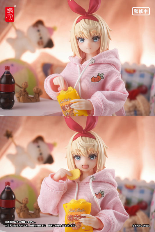 Bunny Ear Hoodie (Pink), Bunny Slippers (White) (DOLL ACCESSORY)