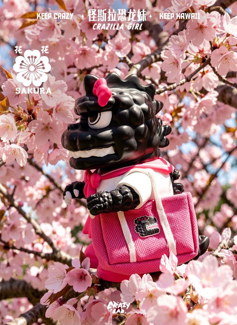 James Lee - Mini Crazilla Girl - Spring Cherry Blossom Limited Edition