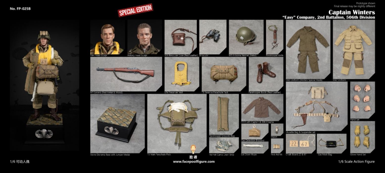 WWII US Airborne Division E Company Commander 1/6