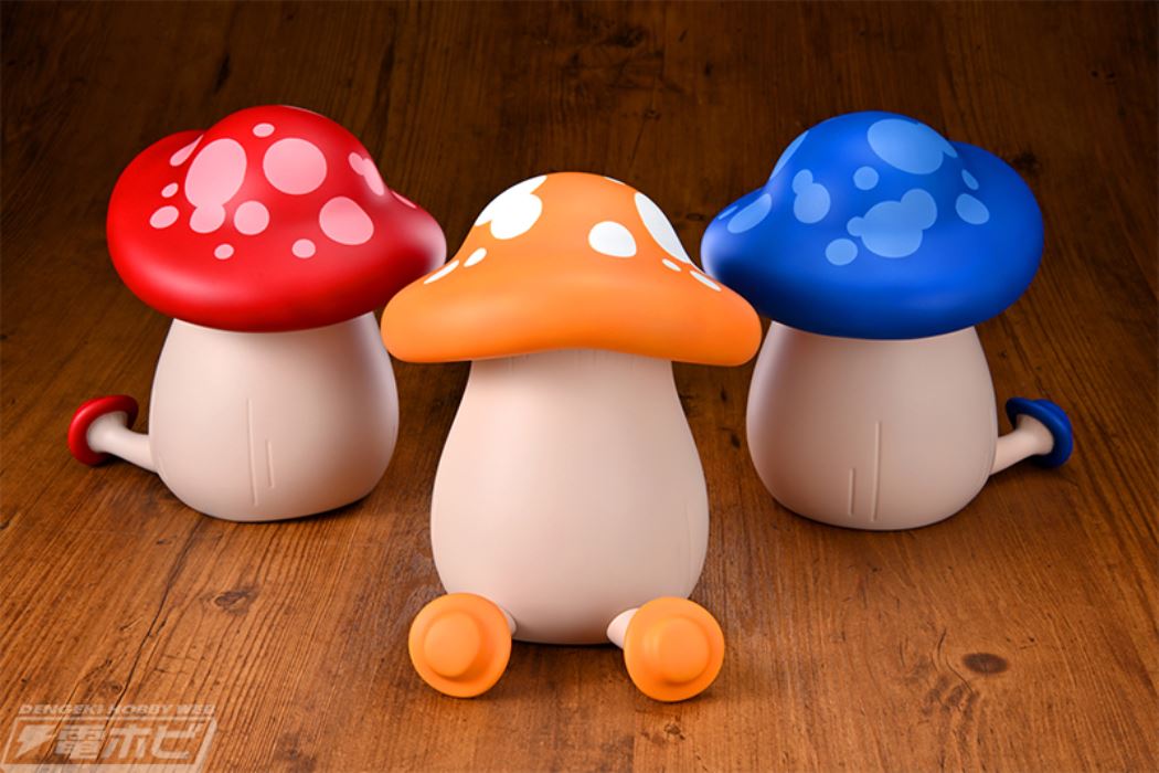 Soft Vinyl Walking Mushroom [Orange]