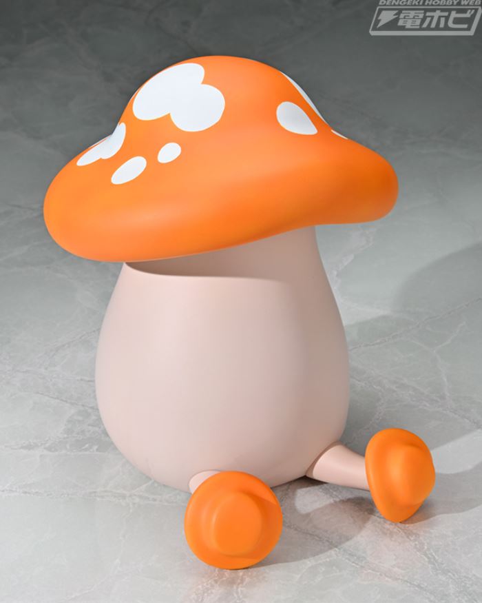 Soft Vinyl Walking Mushroom [Orange]