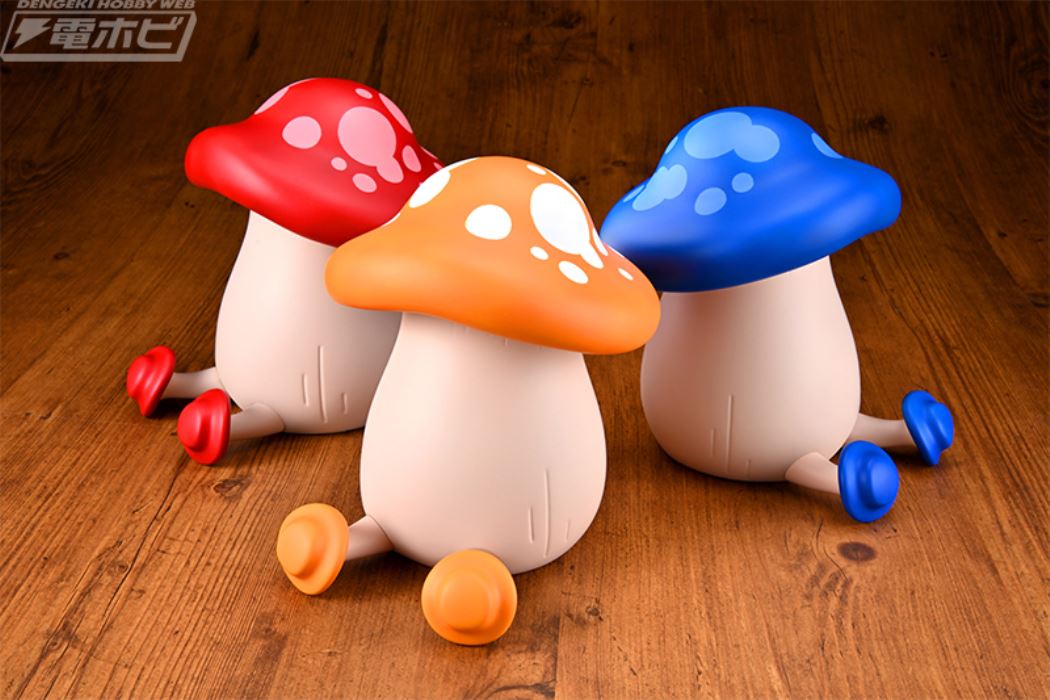 Soft Vinyl Walking Mushroom [Orange]